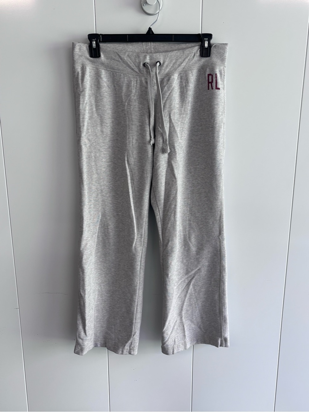 Polo Jeans Company Ralph Lauren Women's Gray Fleece Sweatpants Drawstring M 30"